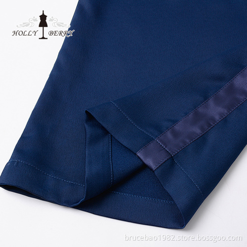 Casual Lightweight Blue Women Loose Wide Leg Pants